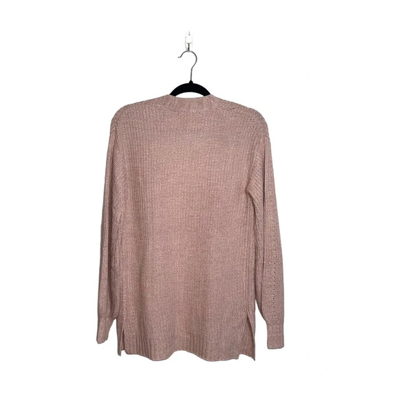 Maurices Light Pink Blouson Sleeve Open Front Knit Cardigan Small Women’s - Picture 5 of 11